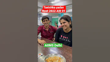 Finally ✅ Meet up with tanishka yadav Neet 2022 topper #aiimsdelhi #neet #neet2022 #shorts #short