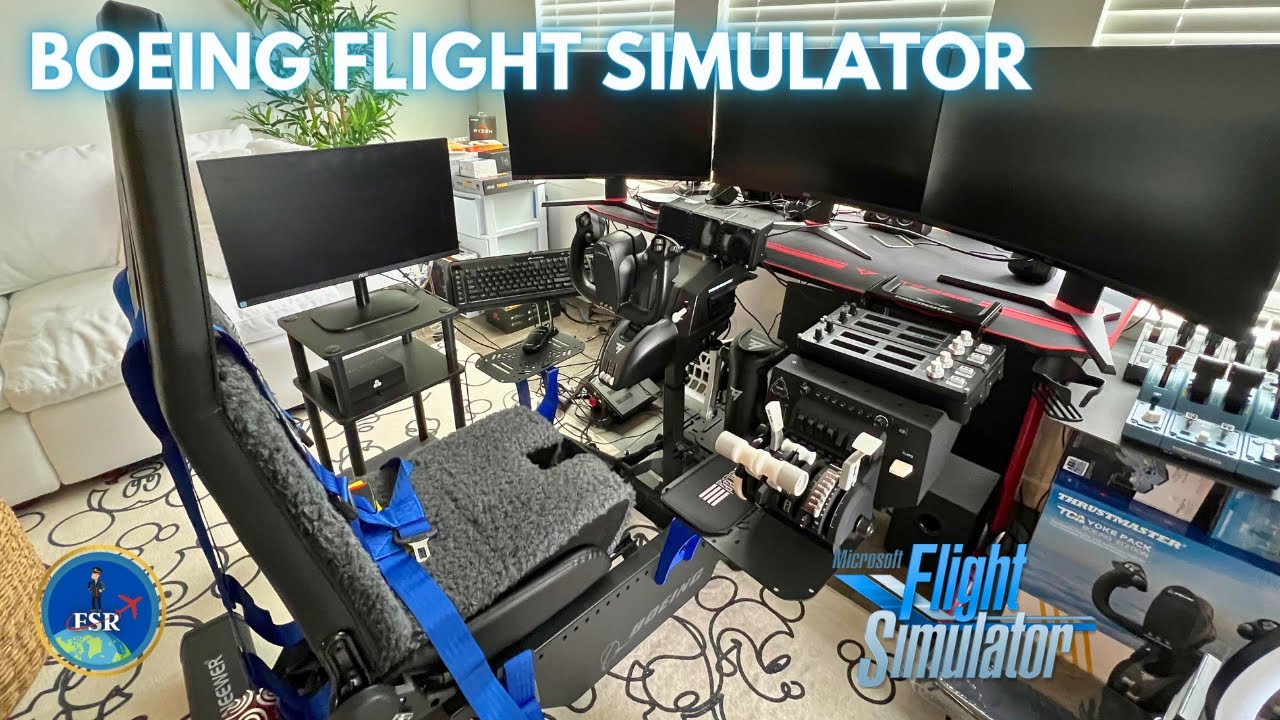 Boeing Commercial Edition Flight Simulator Gaming Cockpit