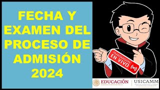 Soy Docente: FECHA Y EXAMEN DEL PROCESO DE ADMISIÓN 2024