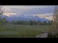 Teton time Lapse of sunset viewed from Teton Pines golf course on May 24, 2026