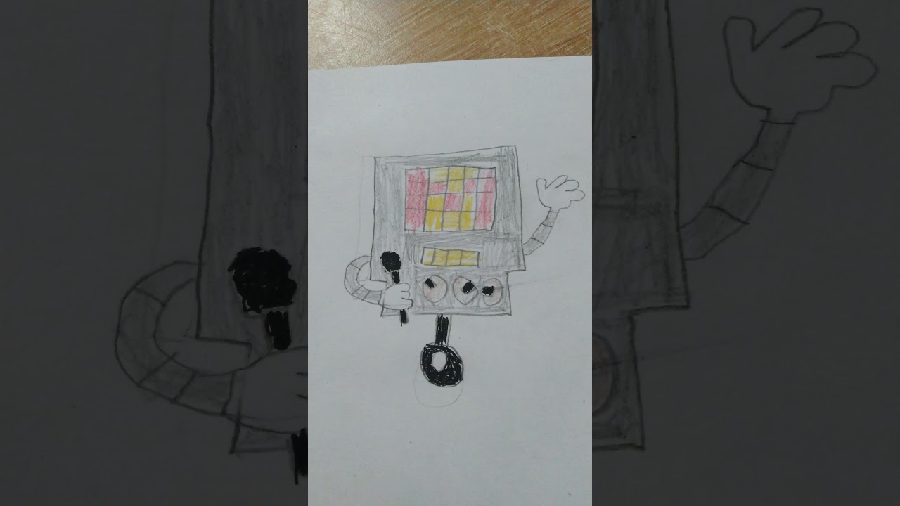 Как я нарисовал коробку меттатон / How i drew mettaton box