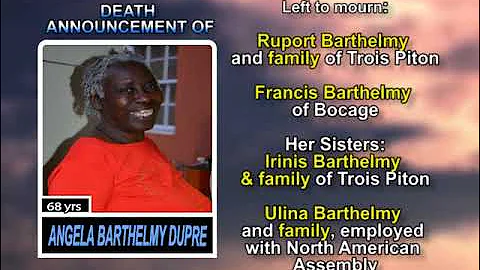 Angela Barthelmy Dupre long