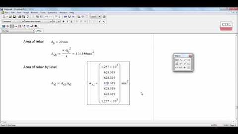 Mathcad 15 Column Design using Interaction Diagram