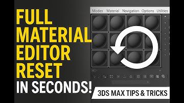 Full Material Editor Reset in Seconds! | 3ds Max Tips & Tricks | kaboomtechx
