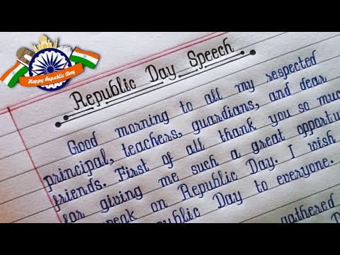 Republic Day English Speech 2026 | January 26 Republic Day Speech in ...