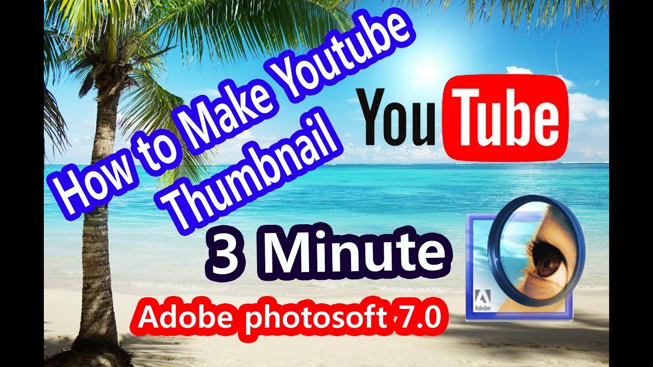 How to make youtube thumbnail || create thumbnail || only 3 minute ...