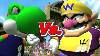 Super Mario Strikers - Yoshi/Toad Vs. Wario/Koopa Troopa