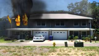 2-Story Multi-Family Residential Townhouse Fire Simulation
