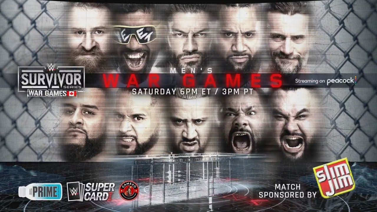 Roman Reigns, Sami Zayn, The Usos & CM Punk vs. Solo Sikoa's