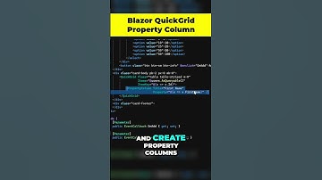 Quick Grid Property Columns - #blazor #dotnetcore