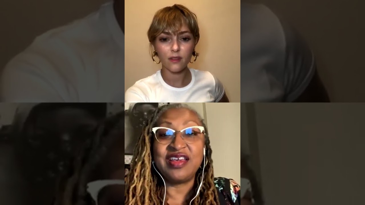 Anna Sophia Robb talking in live about The Fight for Democracy IGTV with filmmaker Miss Cortes