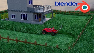 Grass Cutting  Blender Animation