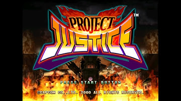 Project Justice - Rival Schools 2 - Sega Dreamcast - Intro & Title Screen