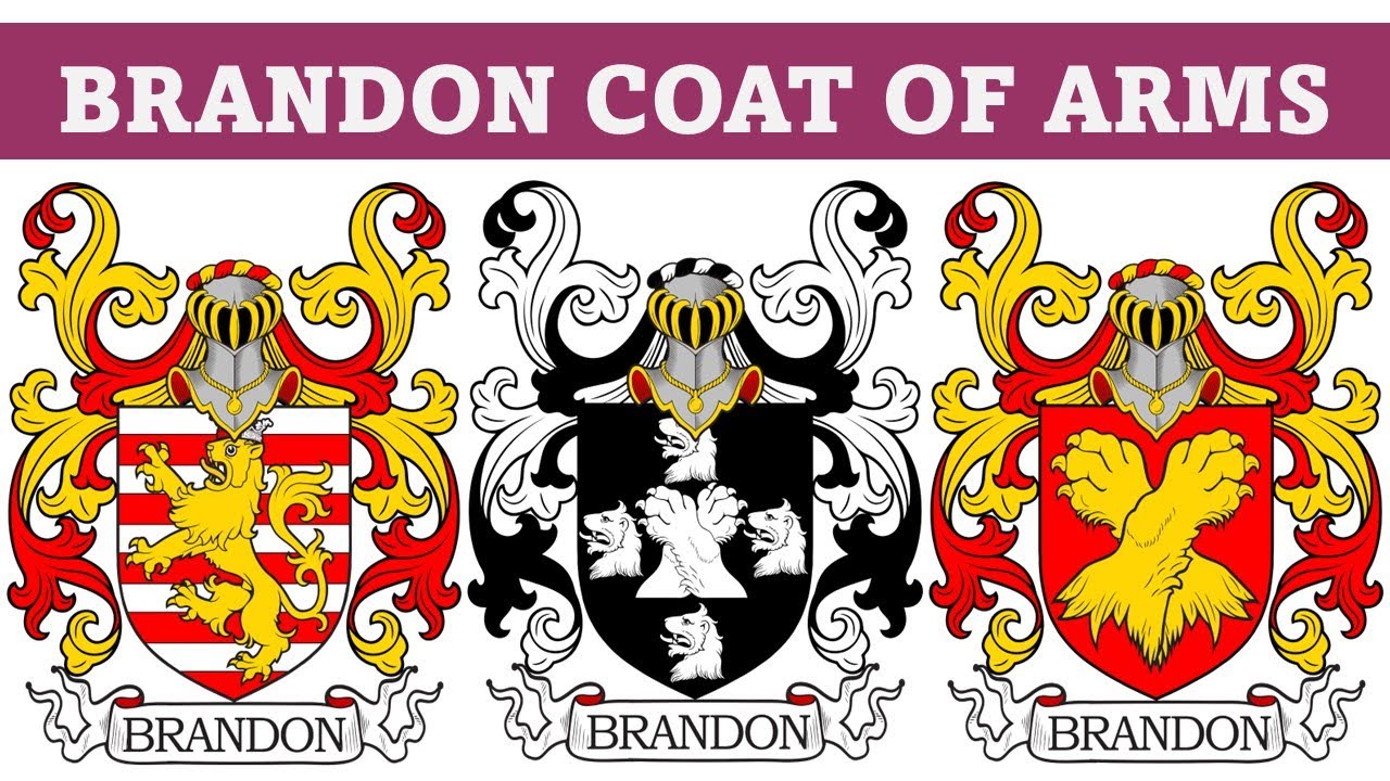 Brandon Coat of Arms & Family Crest - Symbols, Bearers, History - YouTube
