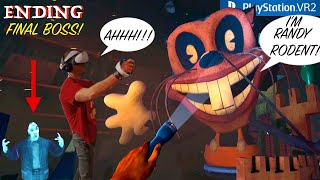 Escaping a Giant Evil Mickey Mouse at Happy Funland! PSVR2 - Full Game Walkthrough ENDING