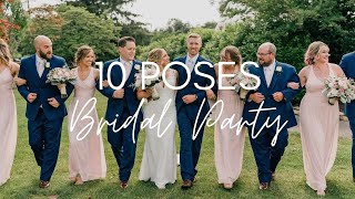 10 Bridal Party Poses | 12 Days of Christmas: Wedding Photography Edition