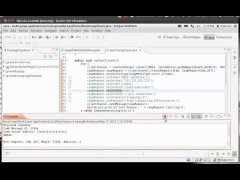 TinyOS CoAP -08 Server TelosB and JCoAP Software Client