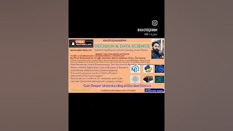 Decision & Data Science: application of AI/ML in Biomedicine & Bioinformatics & Corporations