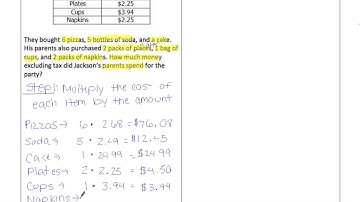 16/17 M6 3-3: Video 4 Multi Step Decimal Word Problems