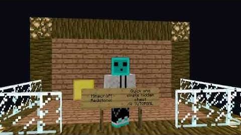 Redstone: Quick and Easy Hidden Chest /w TUTORIAL