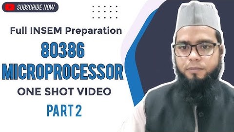 80386 microprocessor. Full INSEM Preparation in 1 Hour!! PART 2