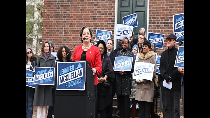 Sen. Jennifer McClellan announced entering the rac...