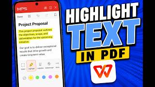 How To Highlight Text In PDF On WPS Office Mobile [2026 Guide] screenshot 5