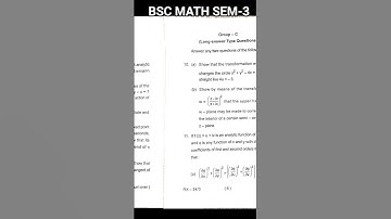 Kolhan university Bsc math honours sem-3 papar-CC-6 Question paper 2022 #entranceexam