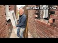 Bricking a window up with dad bricklaying youtuber bricklaying construction original 