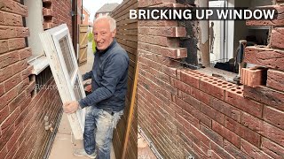 🧱Bricking a window up with Dad #bricklaying #youtuber #bricklaying #construction #original 🧱