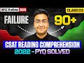 CSAT Reading Comprehension 2022 PYQ Solved | UPSC Prelims 2026