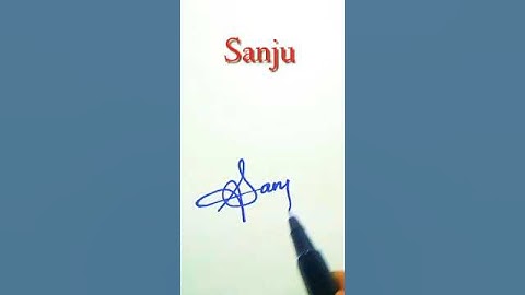 Sanju Name Signature Style ❤️ | S Letter Signature Style #signature #art #trending #viral #shorts
