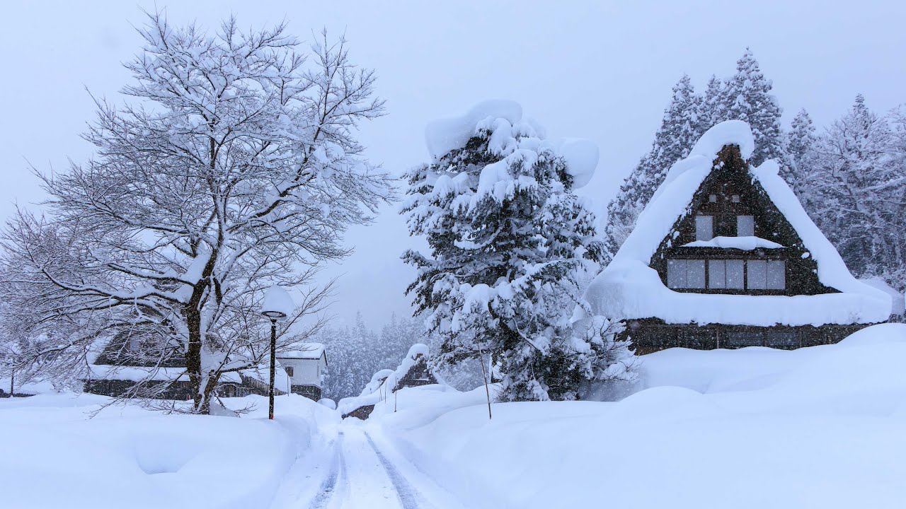 Deep Snow Walk in Gokayama Mountain Villages | Toyama, Japan