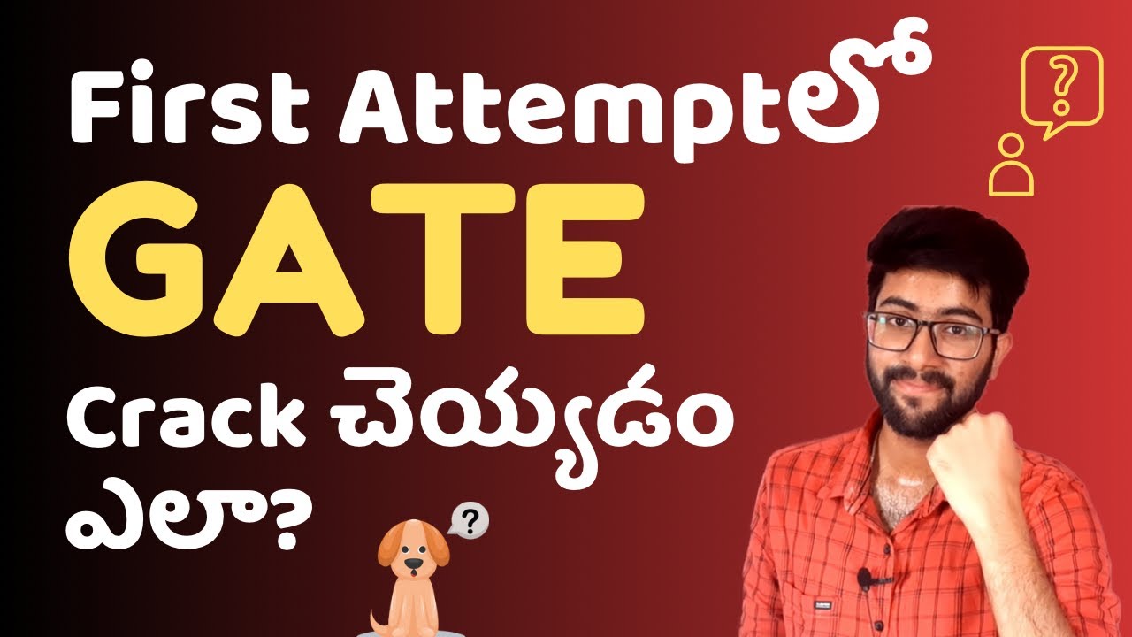 Crack GATE Exam in First Attempt [Telugu] | Vamsi Bhavani - YouTube
