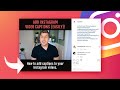 Add Instagram Video Captions (EASILY!)