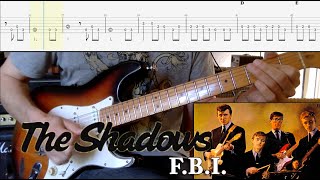 Video thumbnail of "F.B.I. - The Shadows (Cover and TAB)"