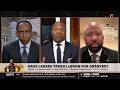 FIRST TAKE | “The Lakers NEVER appreciated LeBron enough!” 😳 - Stephen A. clashes with Kenny Smith