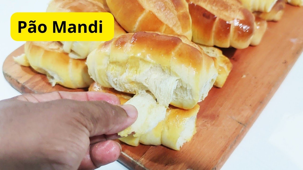 como fazer pão caseiro mandi, igual ao de padaria