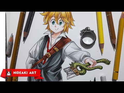 SPEED DRAWING ANIME  Pencil Drawing - Meliodas - BiliBili