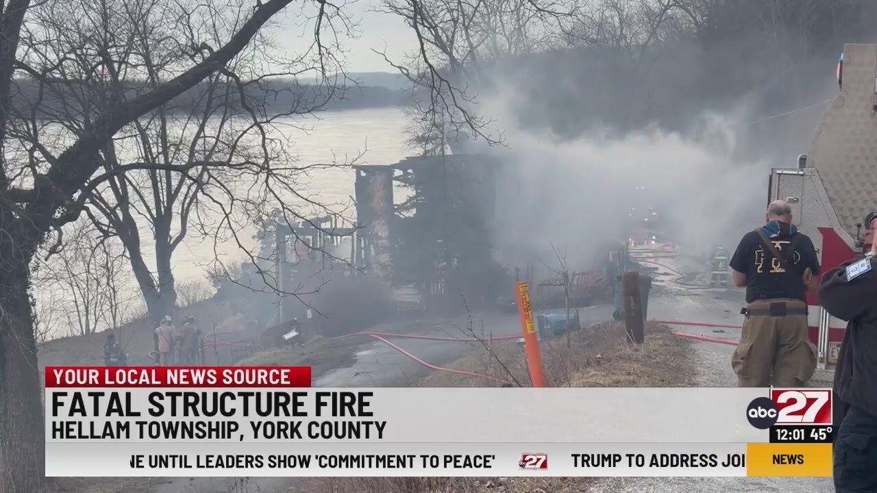 Coroner called to structure fire in York County - YouTube