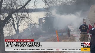 Coroner called to structure fire in York County