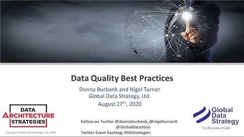 Data Architecture Strategies: Webinar: Data Quality Best Practices
