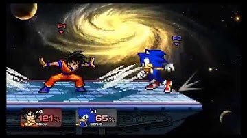 SSF2: Goku vs The World Part 11: Lvl 9 Sonic the Hedgehog (1440p HD)