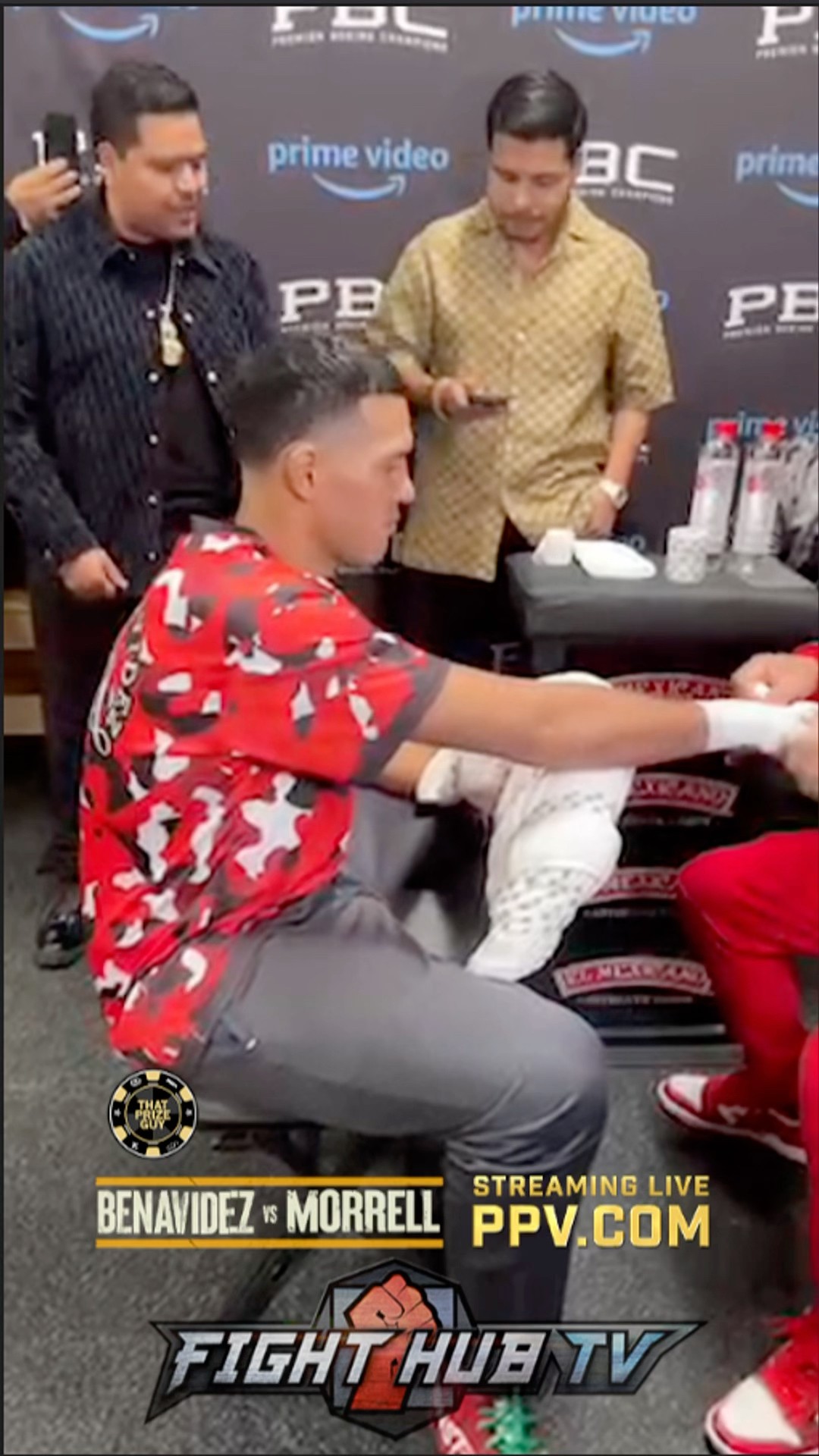 David Benavidez FINAL MOMENTS before Morrell fight; gets hands wrapped!