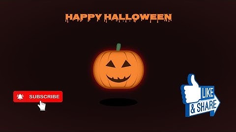 Halloween pumpkin animation with HTML & CSS