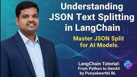 Split JSON for AI Models | Master JSON Text Splitter in LangChain | Python for Generative AI