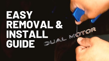 Tesla Emblems Removal and Install