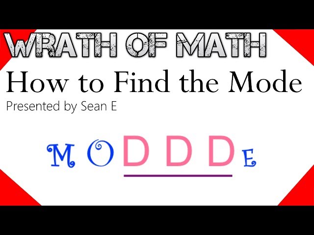 Mode Math Definition