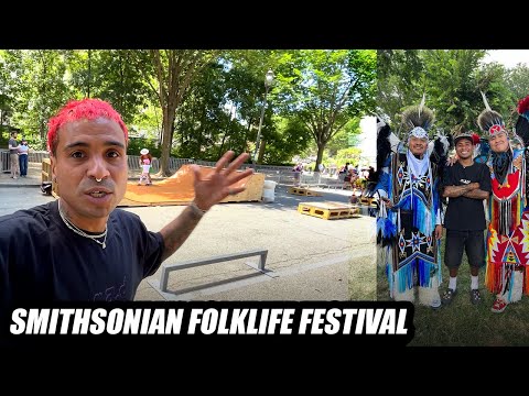 Skating at the Smithsonian Folk Festival 2024