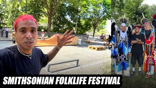 Skating at the Smithsonian Folk Festival 2024